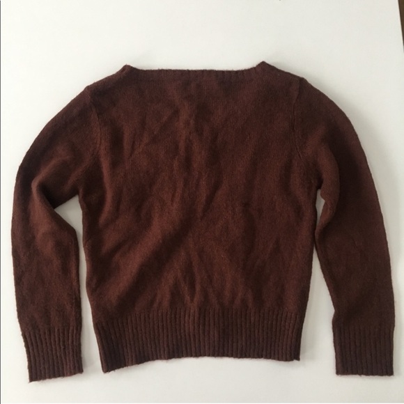 Free People Cropped Embellished Cardigan Wool S - Picture 7 of 8